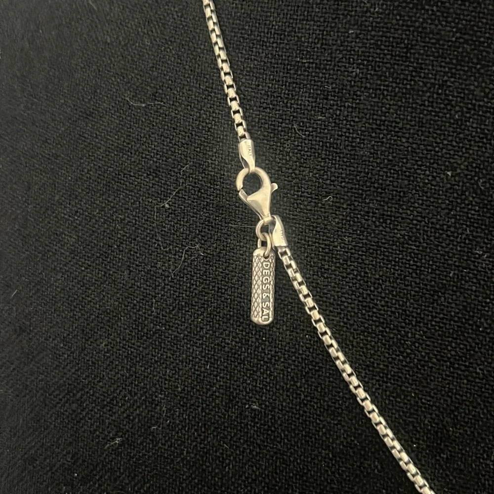 Degs & Sal sterling silver box chain